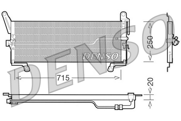 Condensatore, climatizzatore DENSO DCN09098