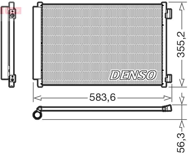 Condensatore, climatizzatore DENSO DCN09146