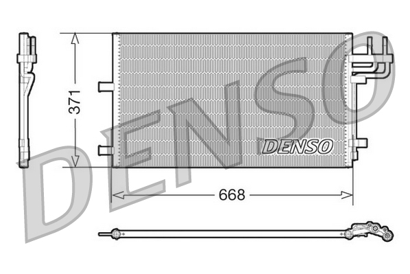 Condensatore, climatizzatore DENSO DCN10007