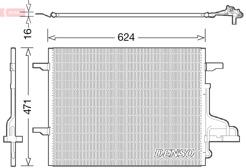 Condensatore, climatizzatore DENSO DCN10027