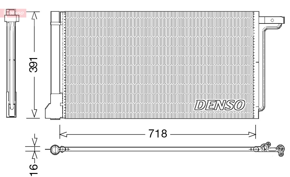 Condensatore, climatizzatore DENSO DCN10028