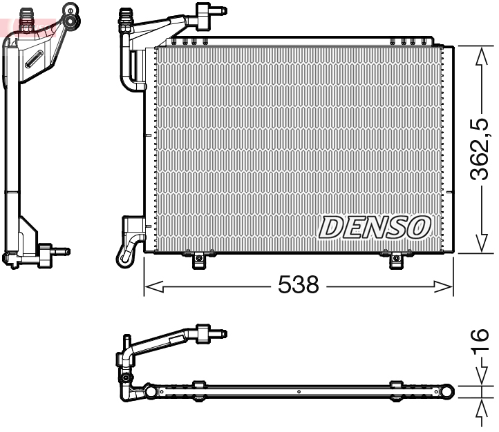 Condensatore, climatizzatore DENSO DCN10042