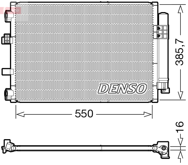 Condensatore, climatizzatore DENSO DCN10043
