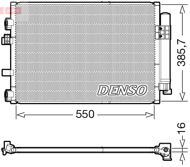 Condensatore, climatizzatore DENSO DCN10044