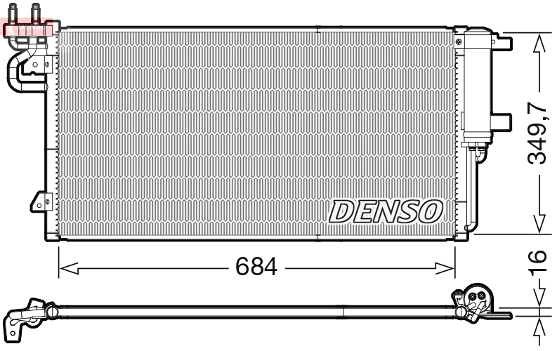 Condensatore, climatizzatore DENSO DCN10045