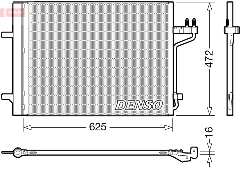 Condensatore, climatizzatore DENSO DCN10047
