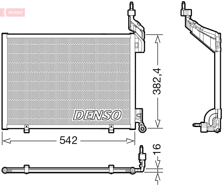 Condensatore, climatizzatore DENSO DCN10048