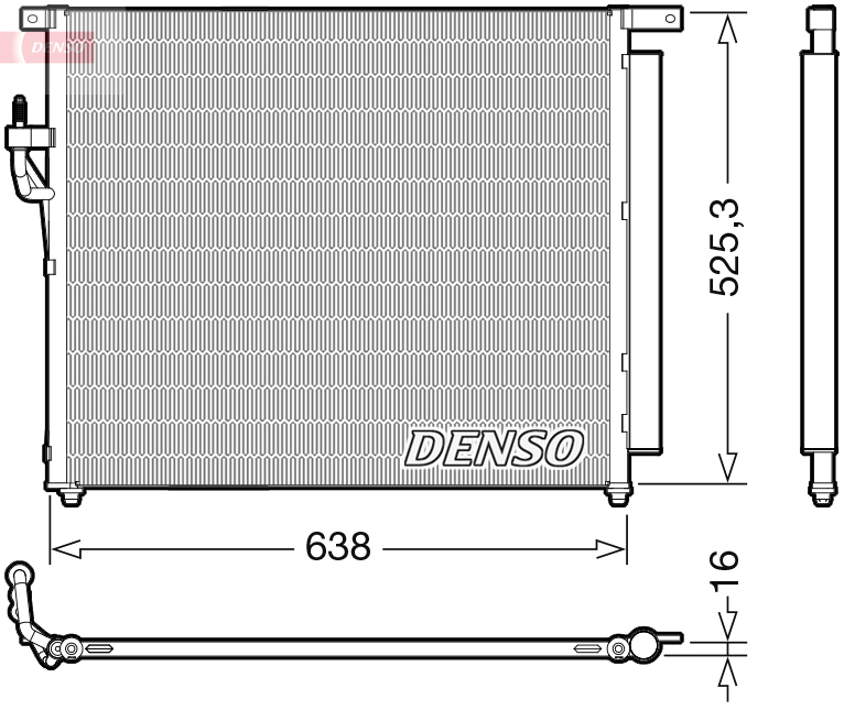 Condensatore, climatizzatore DENSO DCN10049