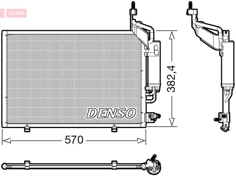 Condensatore, climatizzatore DENSO DCN10050