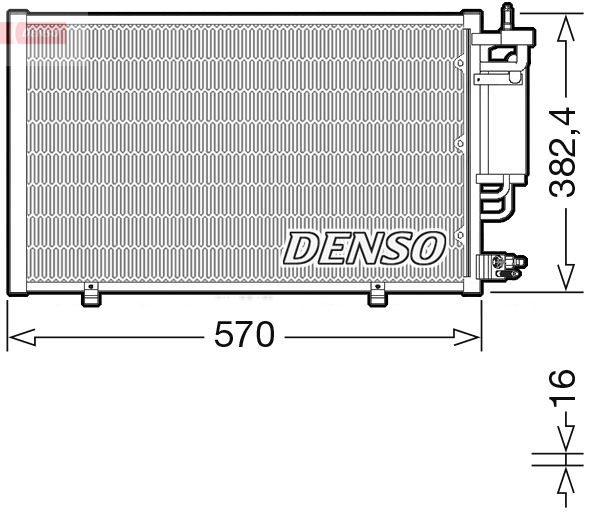 Condensatore, climatizzatore DENSO DCN10051
