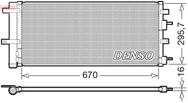 Condensatore, climatizzatore DENSO DCN10053