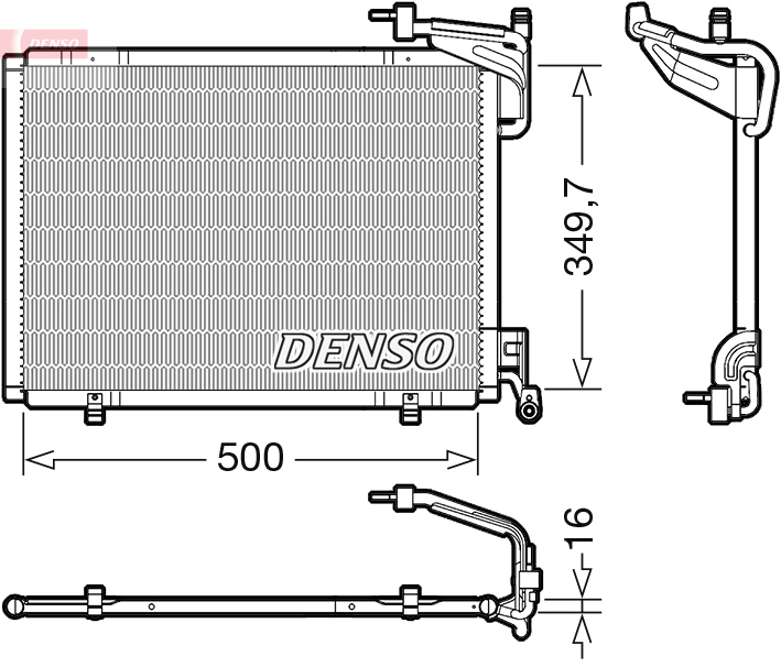 Condensatore, climatizzatore DENSO DCN10054