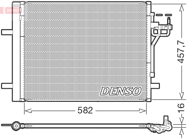 Condensatore, climatizzatore DENSO DCN10056