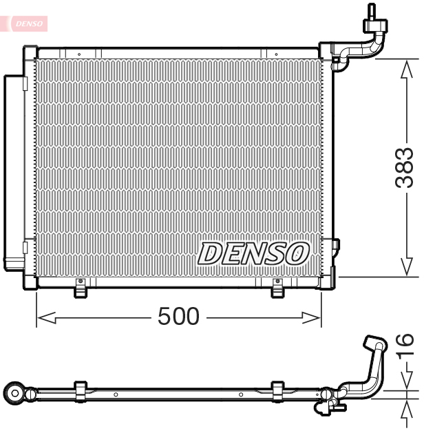 Condensatore, climatizzatore DENSO DCN10057