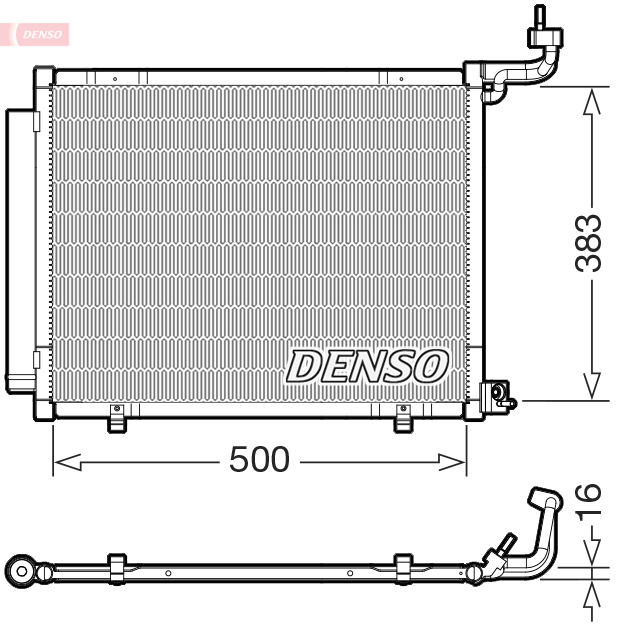 Condensatore, climatizzatore DENSO DCN10058