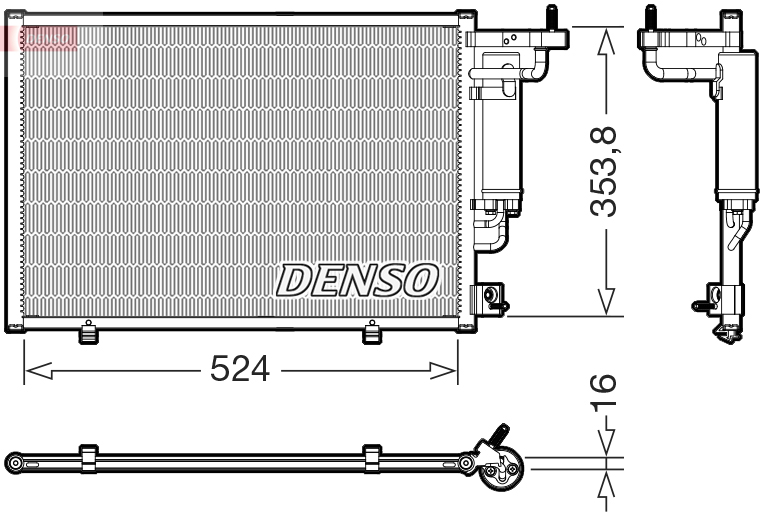 Condensatore, climatizzatore DENSO DCN10059