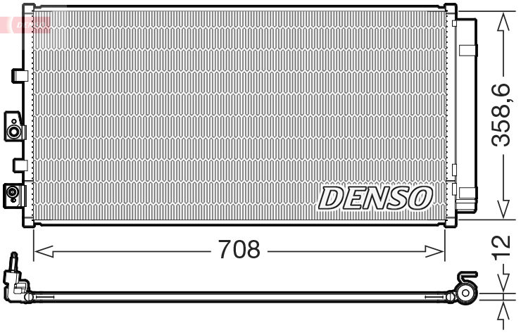 Condensatore, climatizzatore DENSO DCN10061