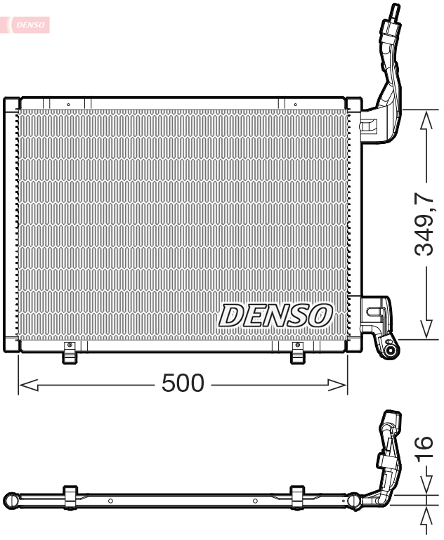 Condensatore, climatizzatore DENSO DCN10064