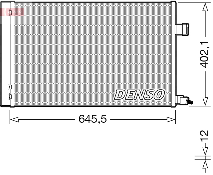 Condensatore, climatizzatore DENSO DCN11009