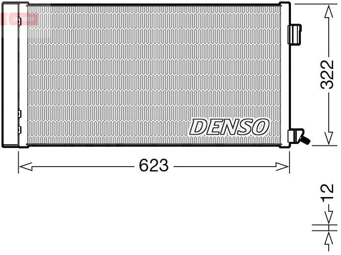 Condensatore, climatizzatore DENSO DCN11010