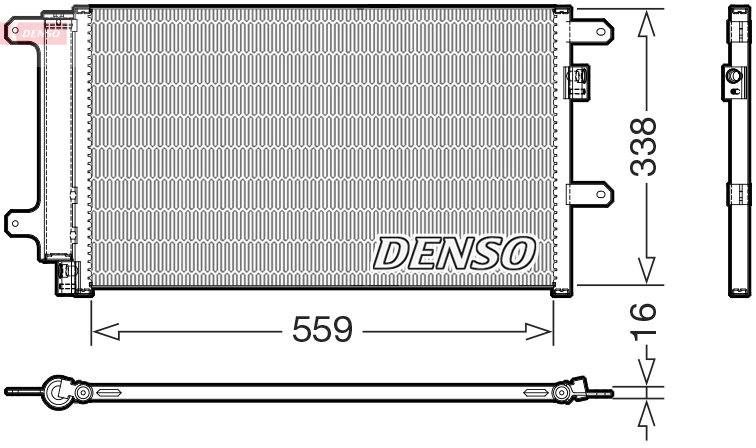 Condensatore, climatizzatore DENSO DCN12007