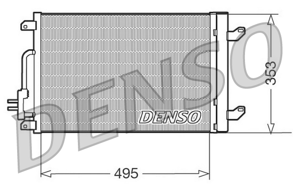 Condensatore, climatizzatore DENSO DCN13015