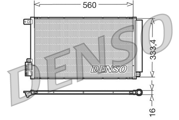 Condensatore, climatizzatore DENSO DCN13109