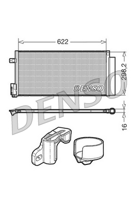 Condensatore, climatizzatore DENSO DCN13110