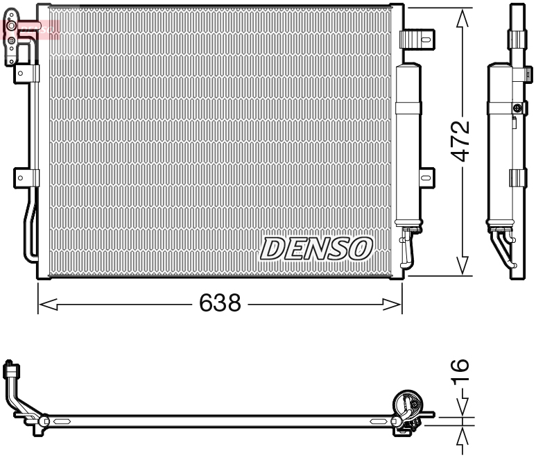 Condensatore, climatizzatore DENSO DCN14003