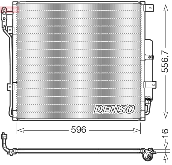 Condensatore, climatizzatore DENSO DCN14004