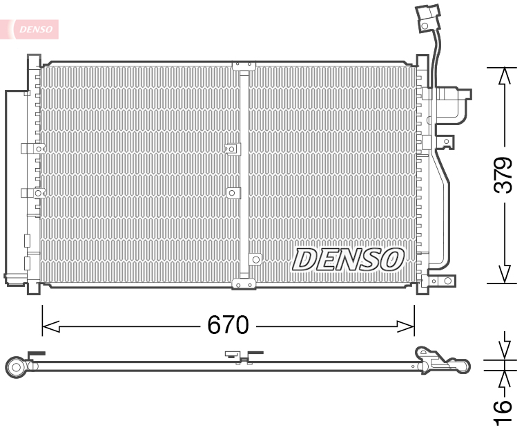 Condensatore, climatizzatore DENSO DCN15003