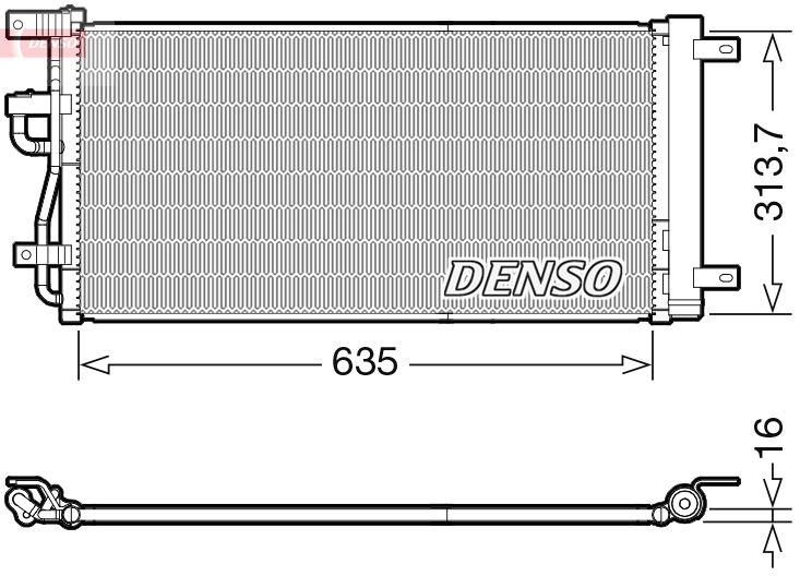 Condensatore, climatizzatore DENSO DCN15007