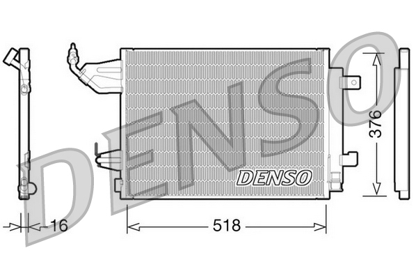 Condensatore, climatizzatore DENSO DCN16001