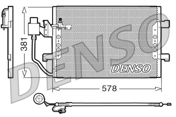 Condensatore, climatizzatore DENSO DCN17001