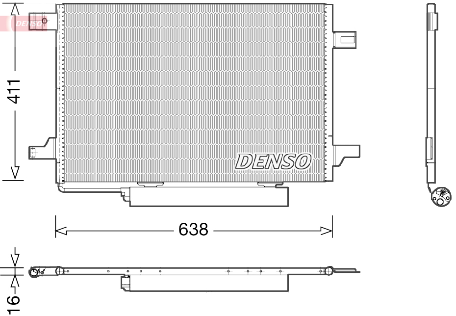 Condensatore, climatizzatore DENSO DCN17004