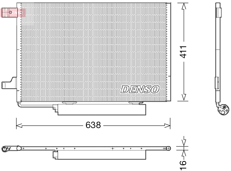 Condensatore, climatizzatore DENSO DCN17006