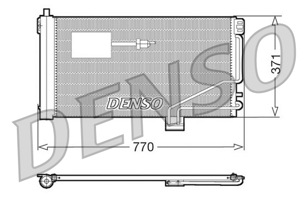 Condensatore, climatizzatore DENSO DCN17015