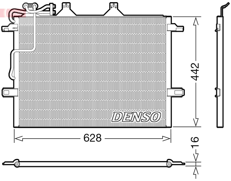 Condensatore, climatizzatore DENSO DCN17018