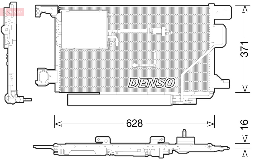 Condensatore, climatizzatore DENSO DCN17024