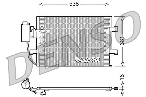 Condensatore, climatizzatore DENSO DCN17025