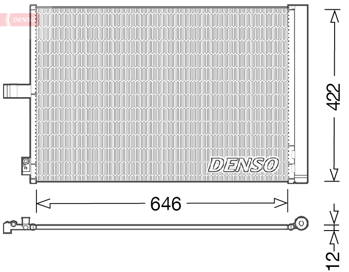Condensatore, climatizzatore DENSO DCN17027