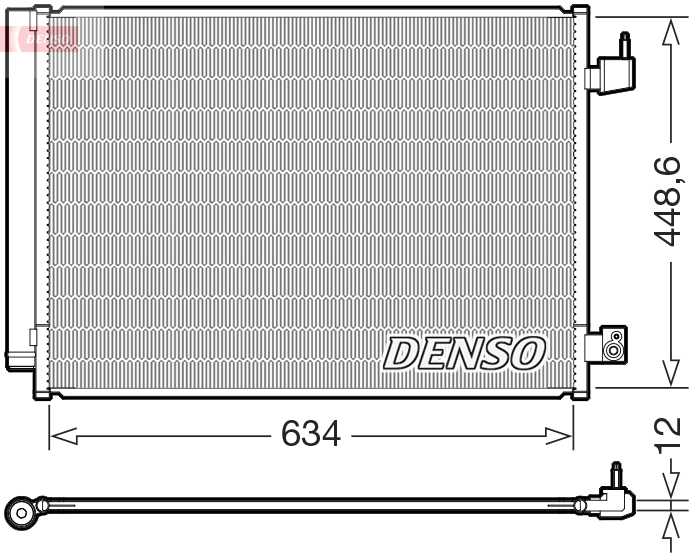 Condensatore, climatizzatore DENSO DCN17031