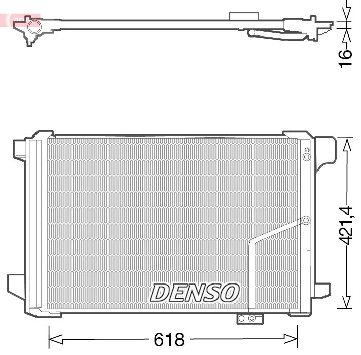 Condensatore, climatizzatore DENSO DCN17035