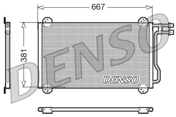 Condensatore, climatizzatore DENSO DCN17055