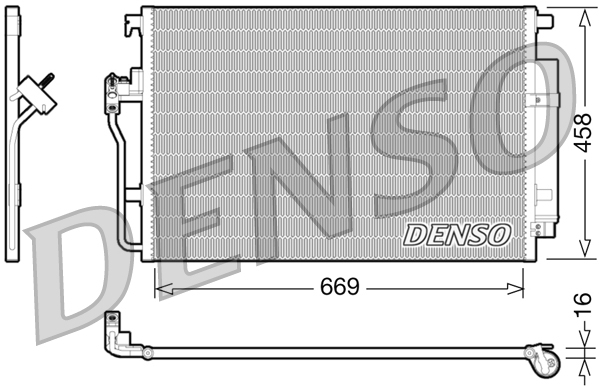 Condensatore, climatizzatore DENSO DCN17056