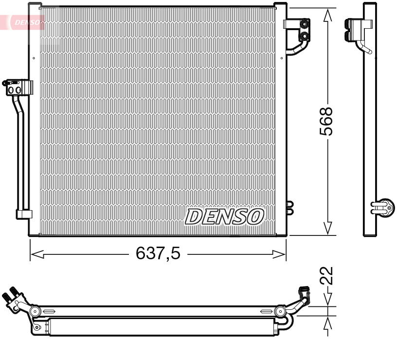 Condensatore, climatizzatore DENSO DCN17058