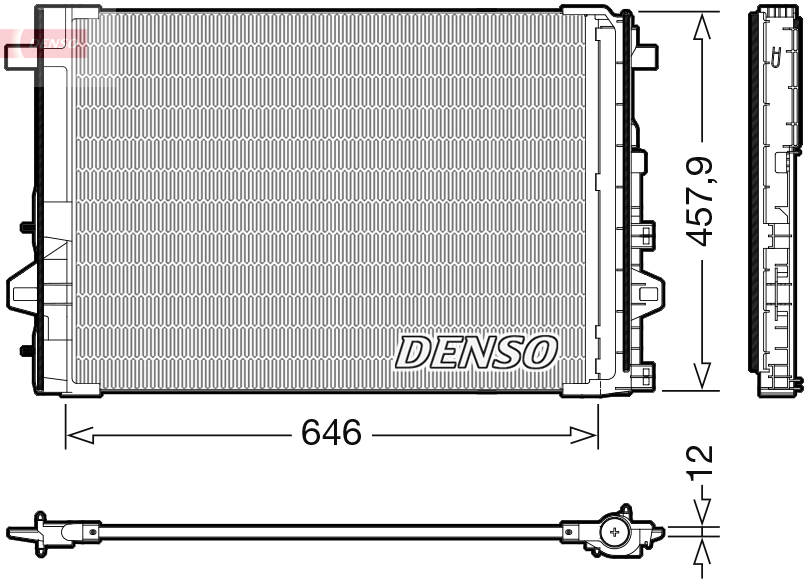 Condensatore, climatizzatore DENSO DCN17059