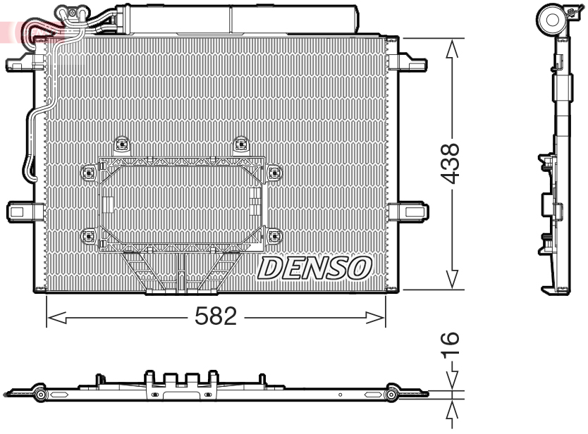 Condensatore, climatizzatore DENSO DCN17065