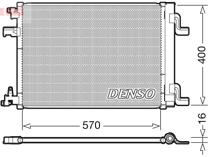 Condensatore, climatizzatore DENSO DCN20001