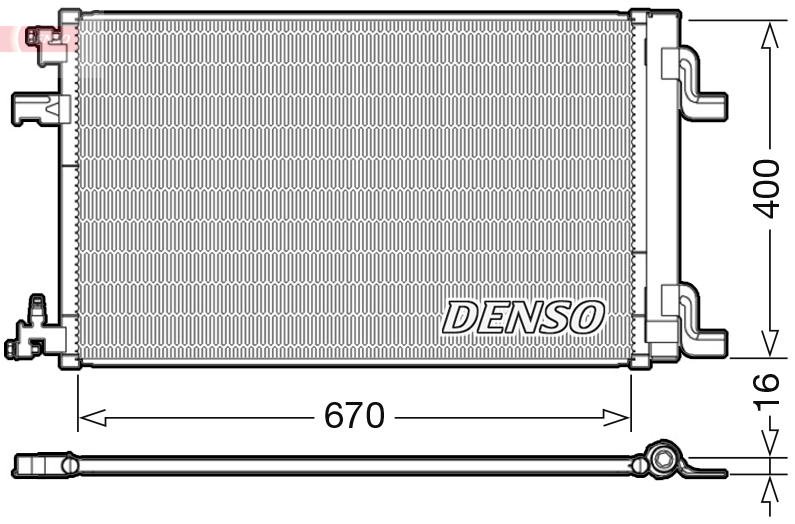 Condensatore, climatizzatore DENSO DCN20002